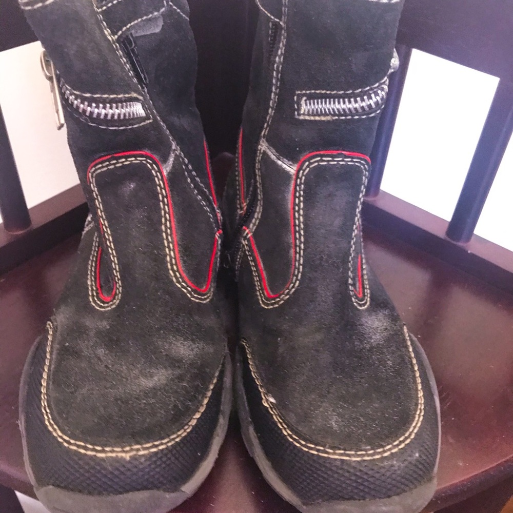 Naturino suede navy boy boots